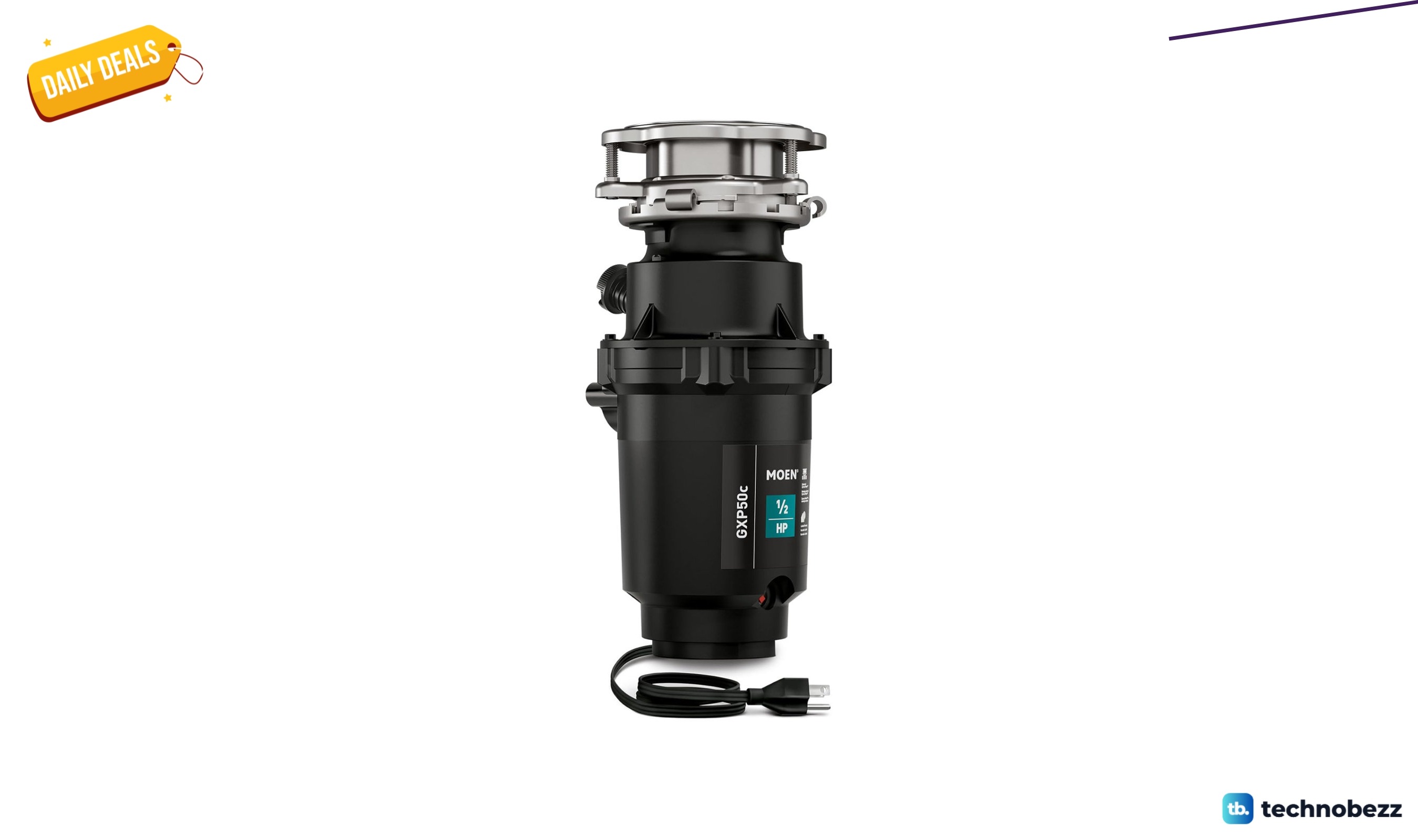 Moen Prep Series PRO half-horsepower continuous feed garbage disposal for $88.00 at Wayfair