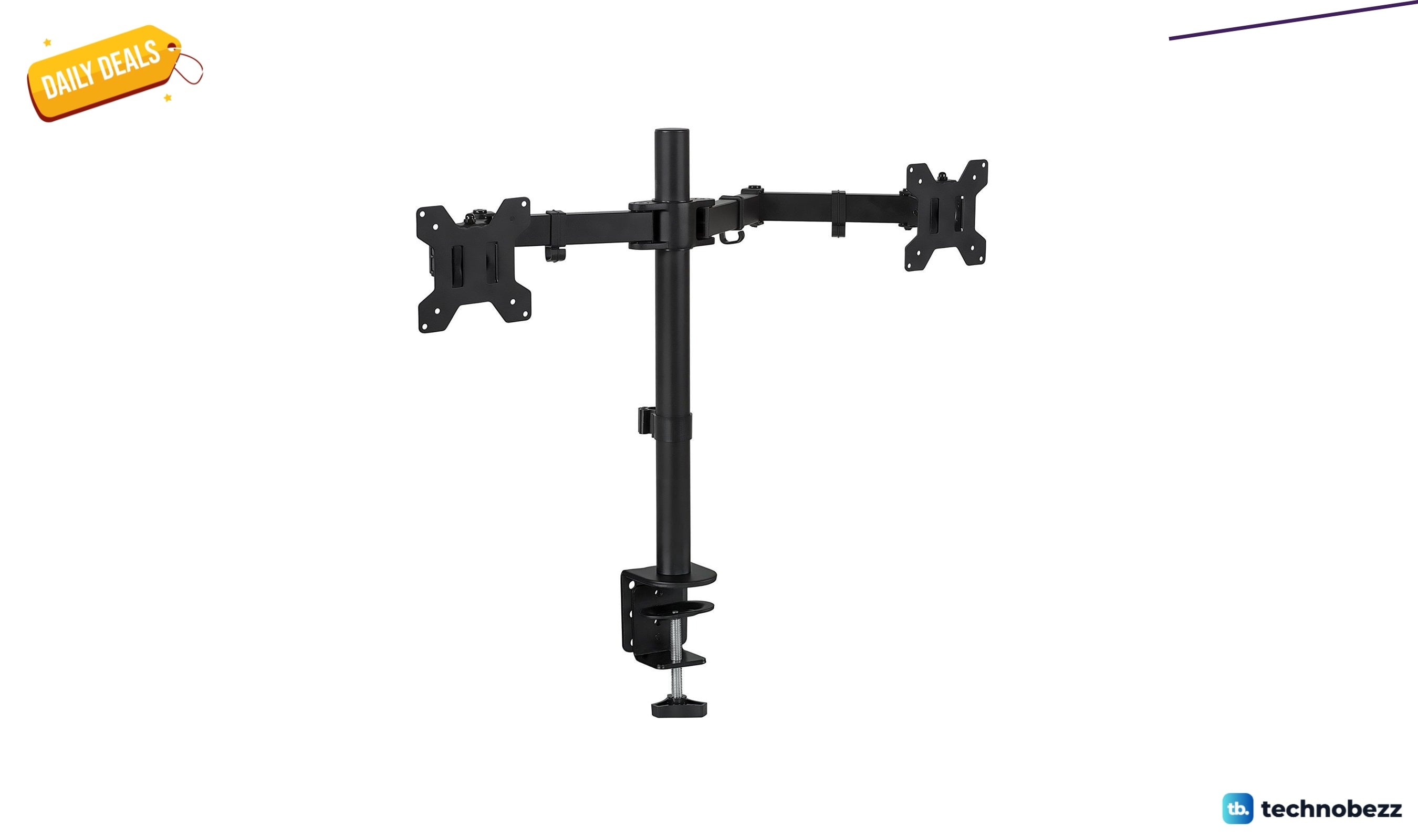 Mount-It full-motion dual monitor mount for $46.99 at Wayfair