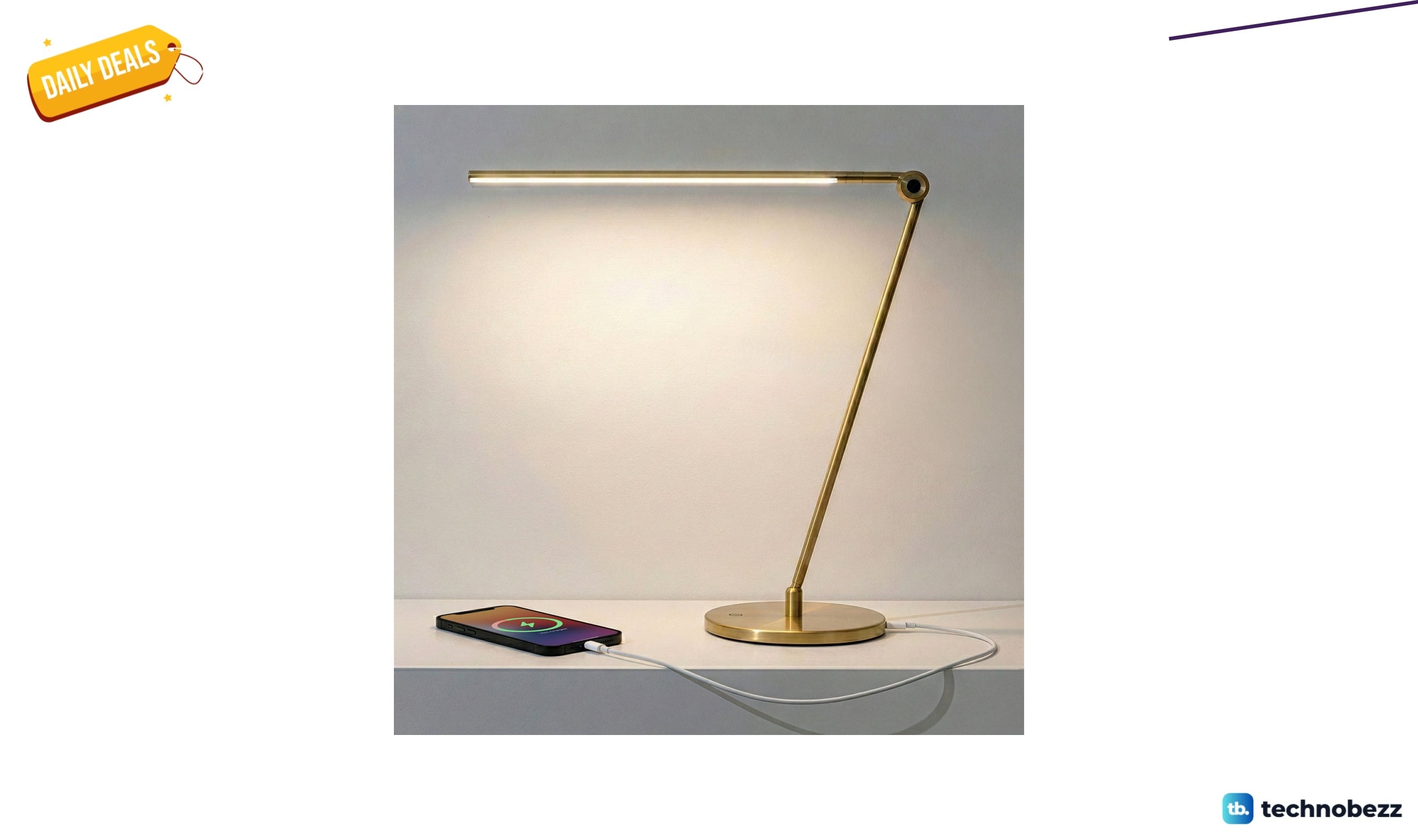 Brightech Libra LED desk lamp with USB-C port for $97.99 at Wayfair