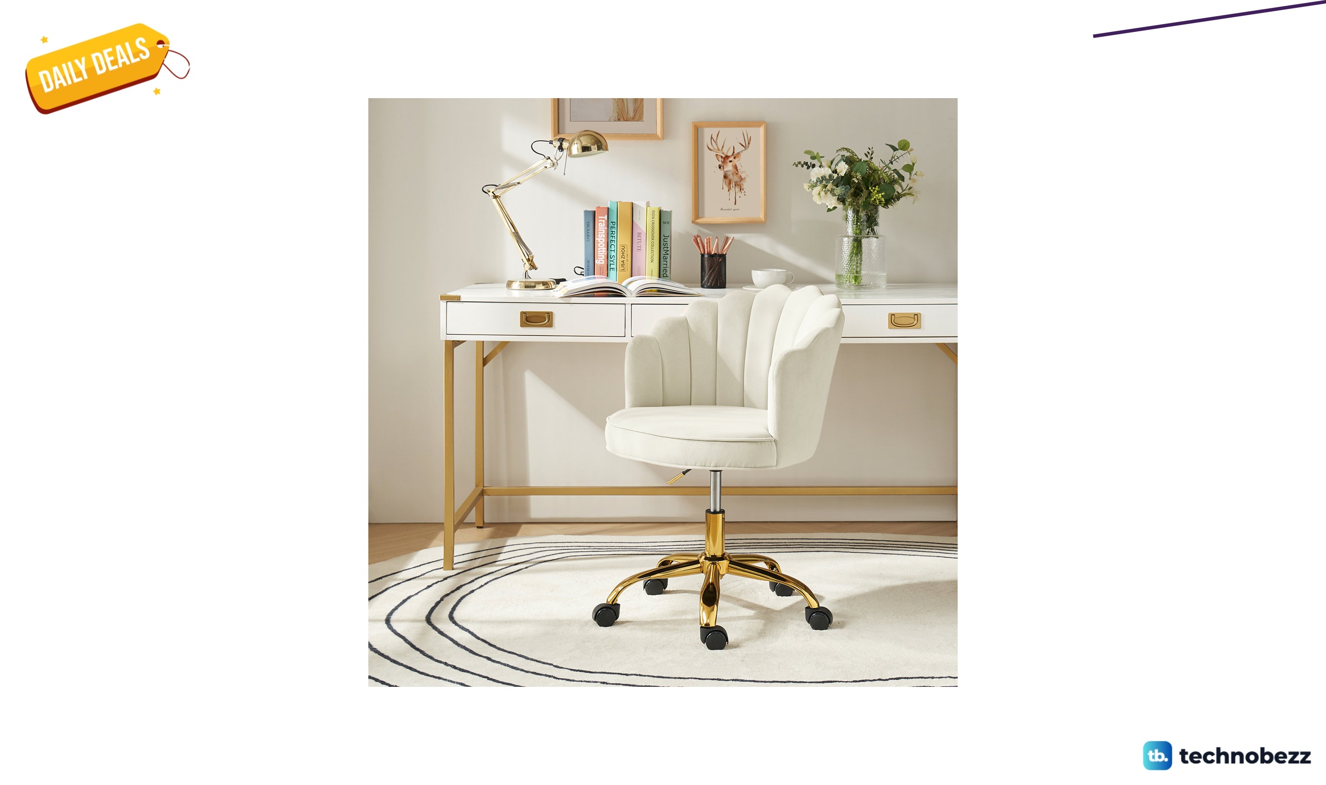 Etta Avenue Belanda velvet task chair with tufted back for $127.99 at Wayfair
