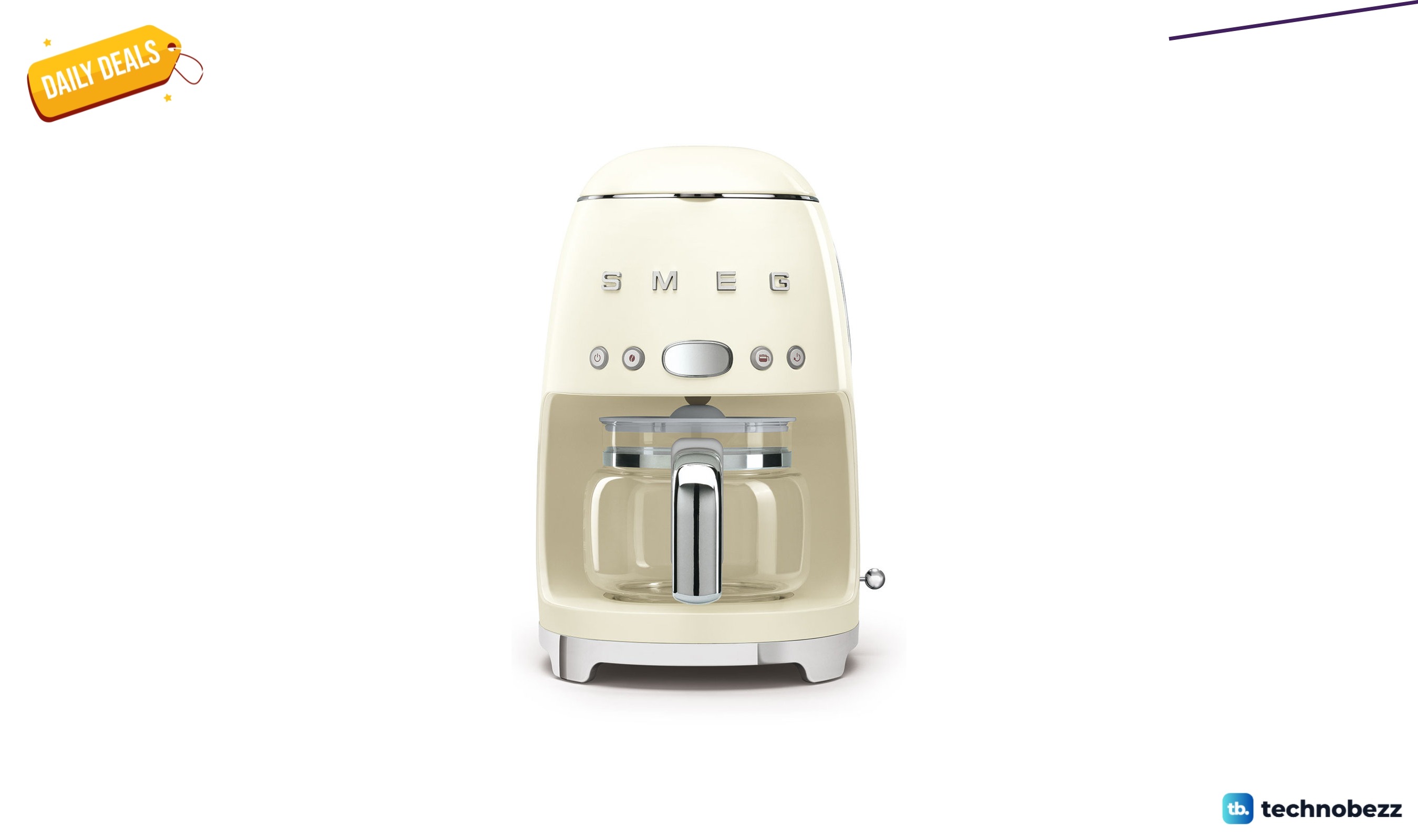 SMEG 50's Retro Style 10-cup drip coffee machine for $259.95 at Wayfair