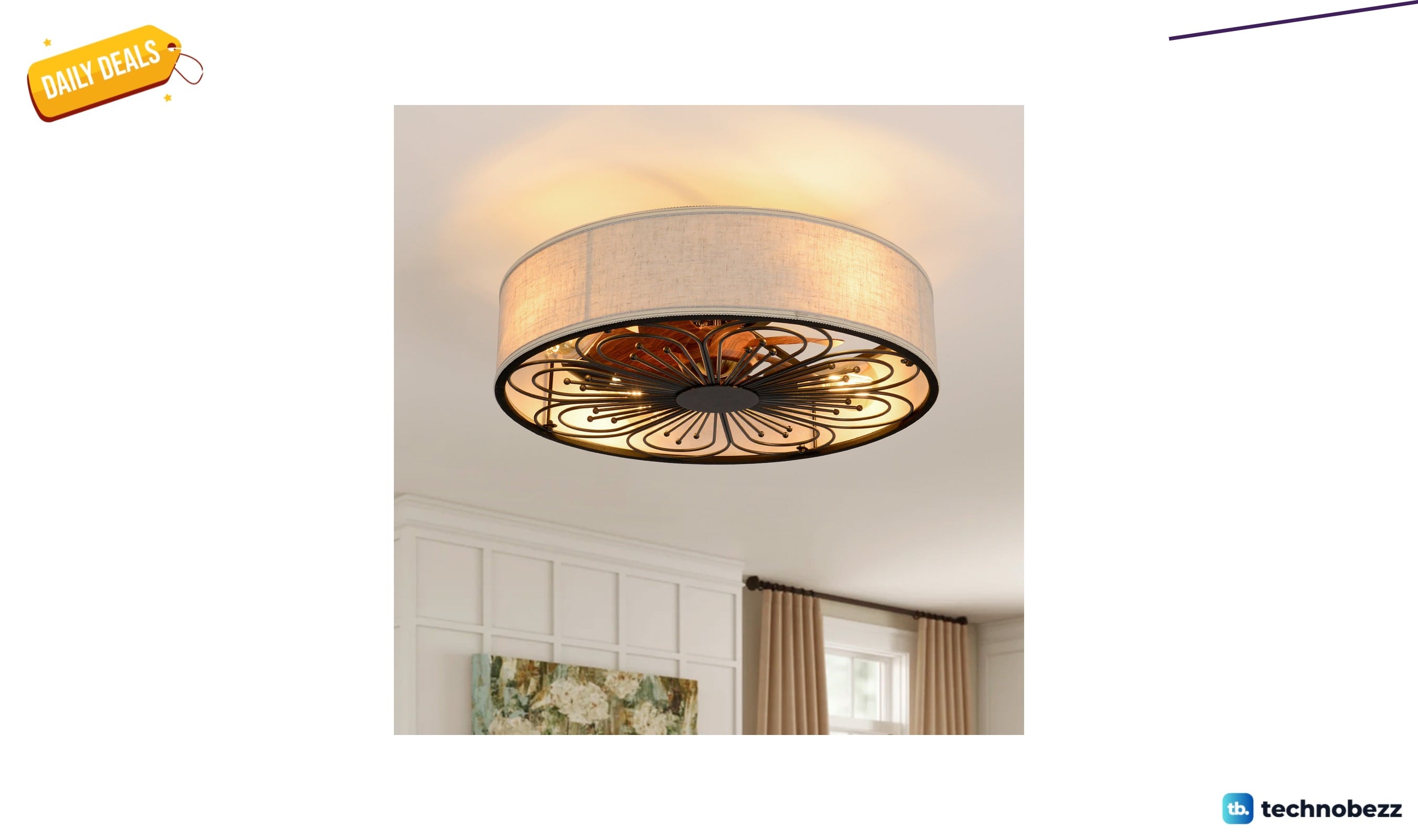 Red Barrel Studio Arachne ceiling fan with light kit and remote for $129.99 at Wayfair
