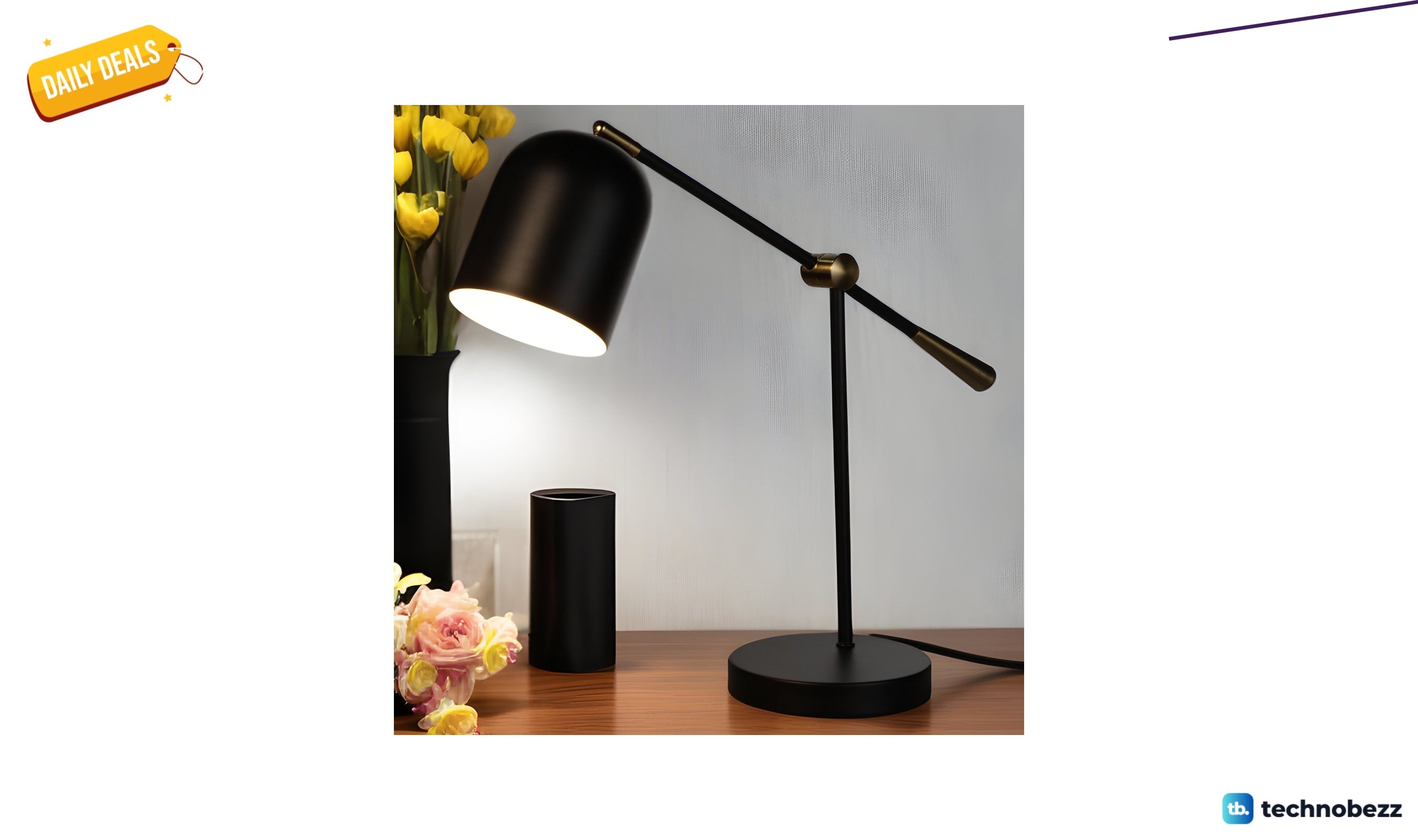 Symple Stuff Skillern swing-arm metal desk lamp for $58.99 at Wayfair