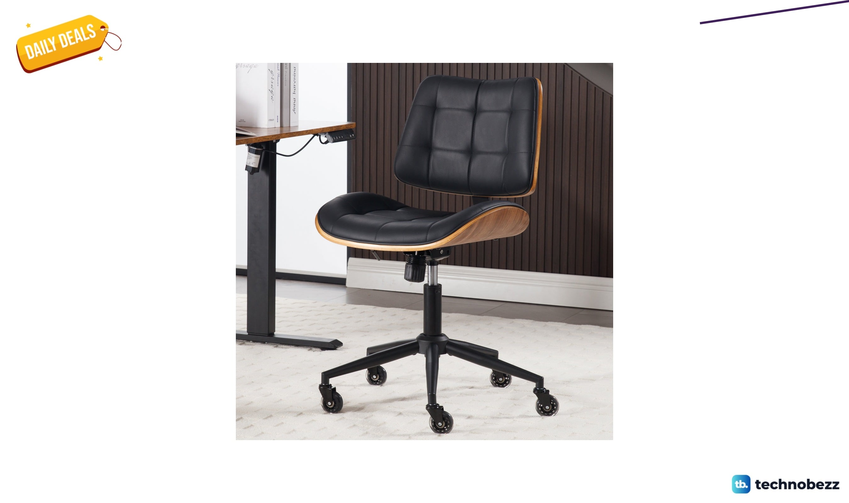 George Oliver Wurster ergonomic armless task chair for $121.99 at Wayfair