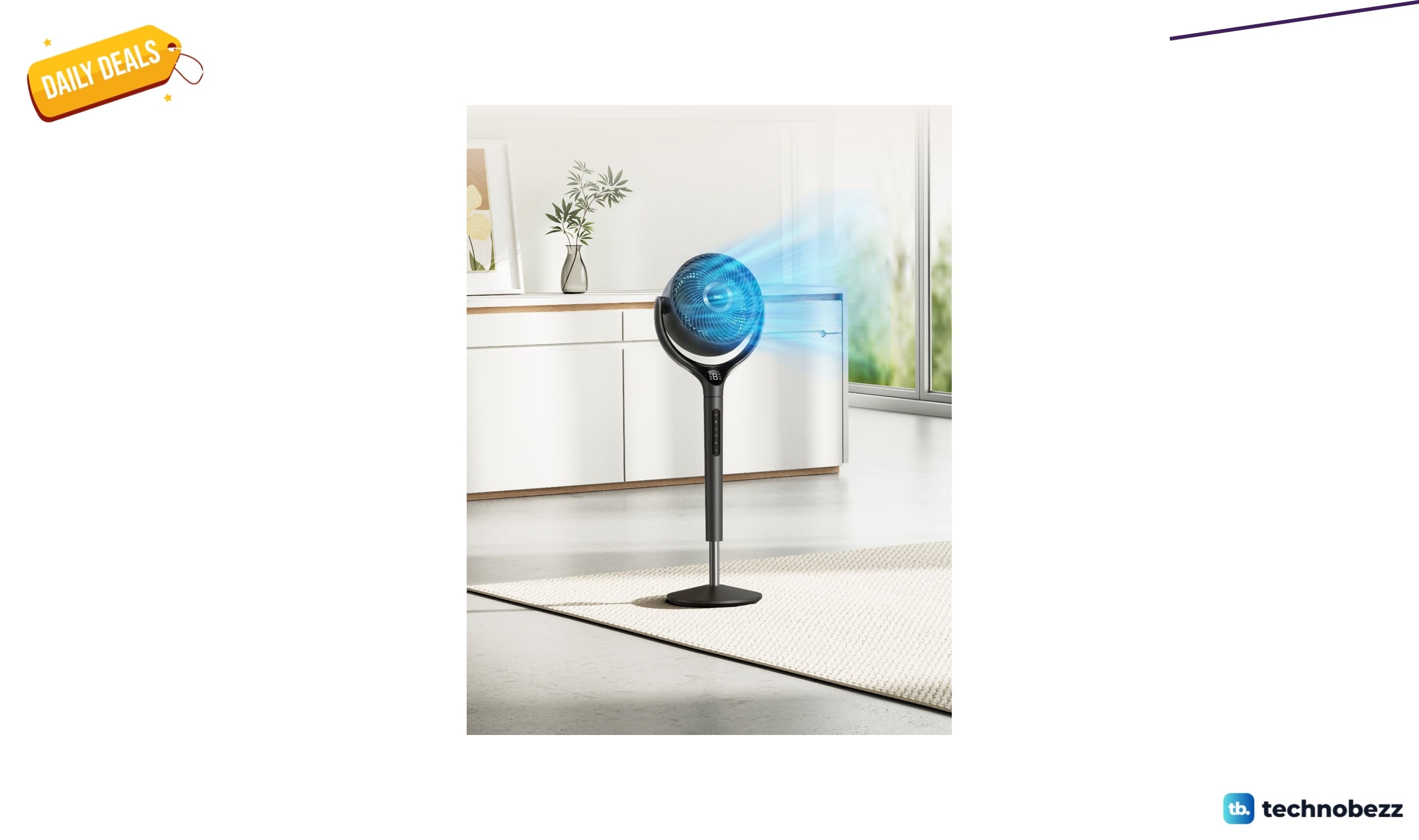Dreo 9-inch pedestal fan for $99.99 at Wayfair