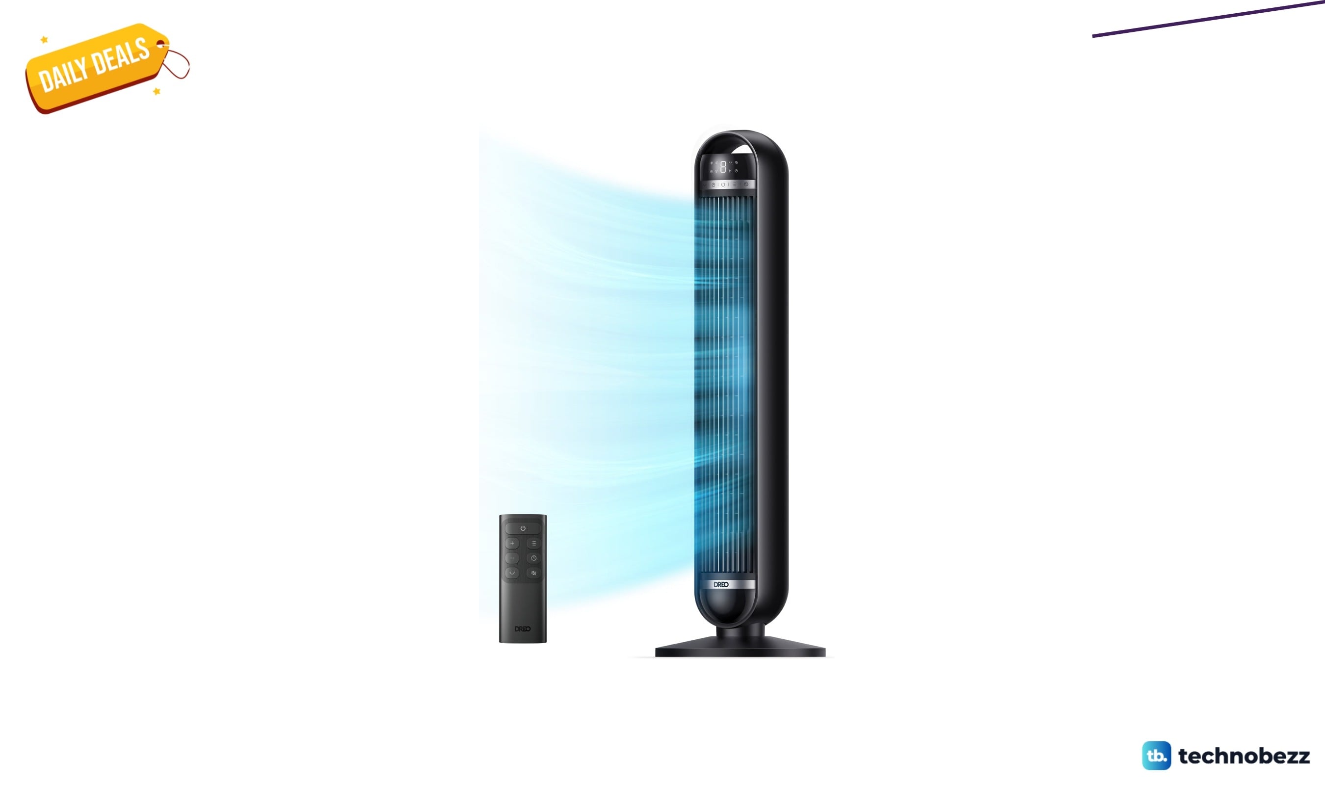 Dreo 36-inch tower fan for $79.99 at Wayfair
