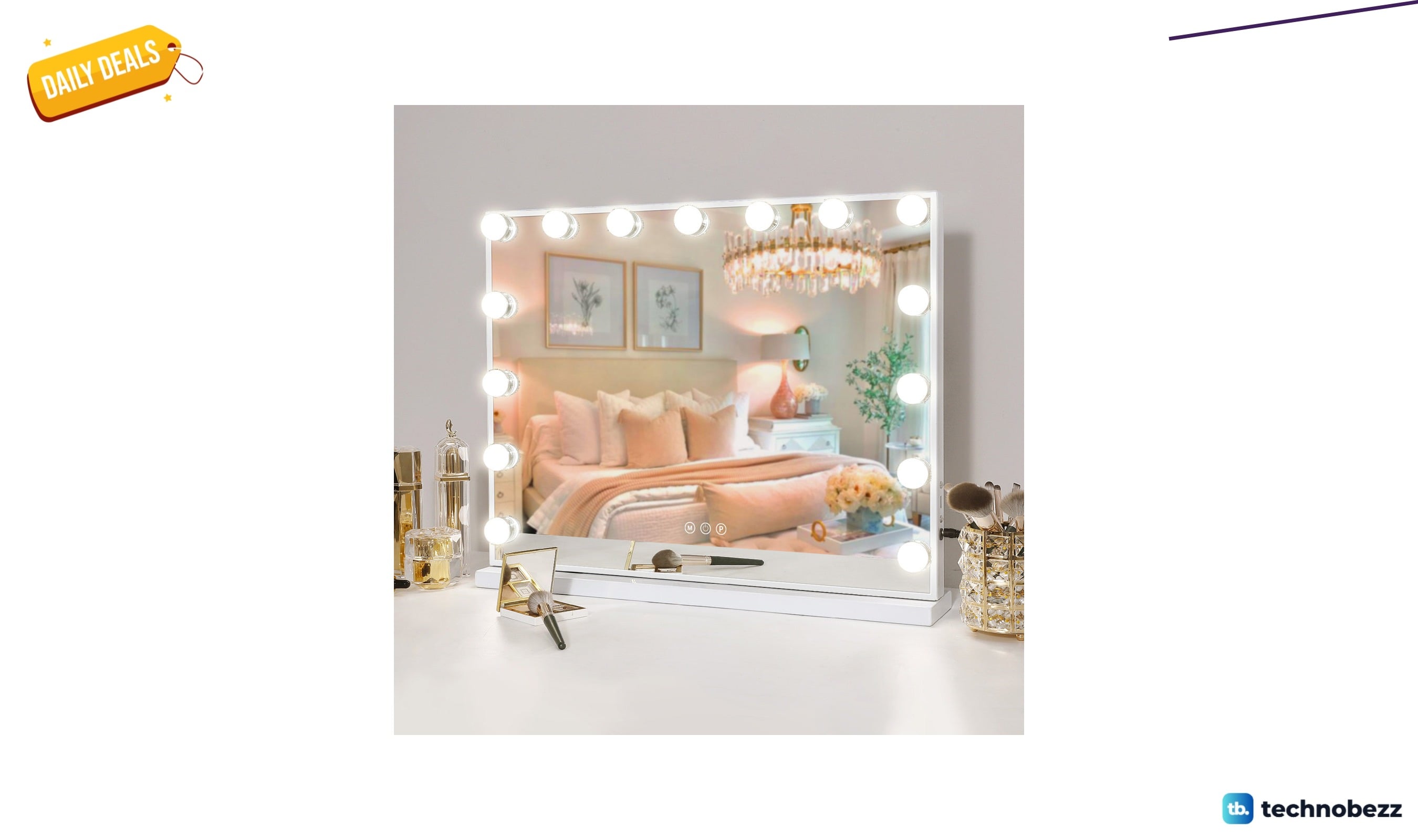 Ebern Designs Keuna rectangle LED metal mirror for $84.99 at Wayfair