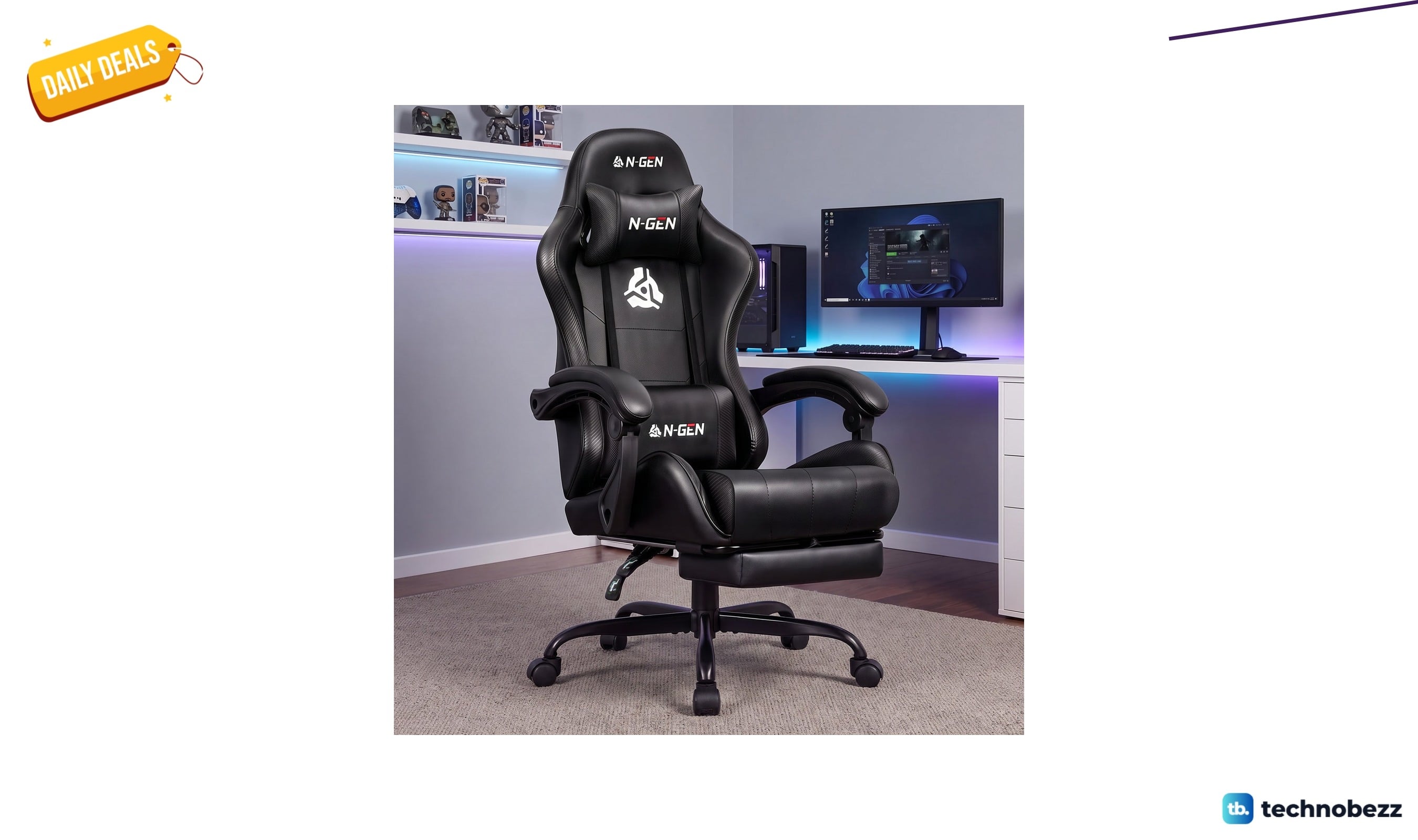 Neo Chair N-GEN reclining gaming chair for $107.99 at Wayfair