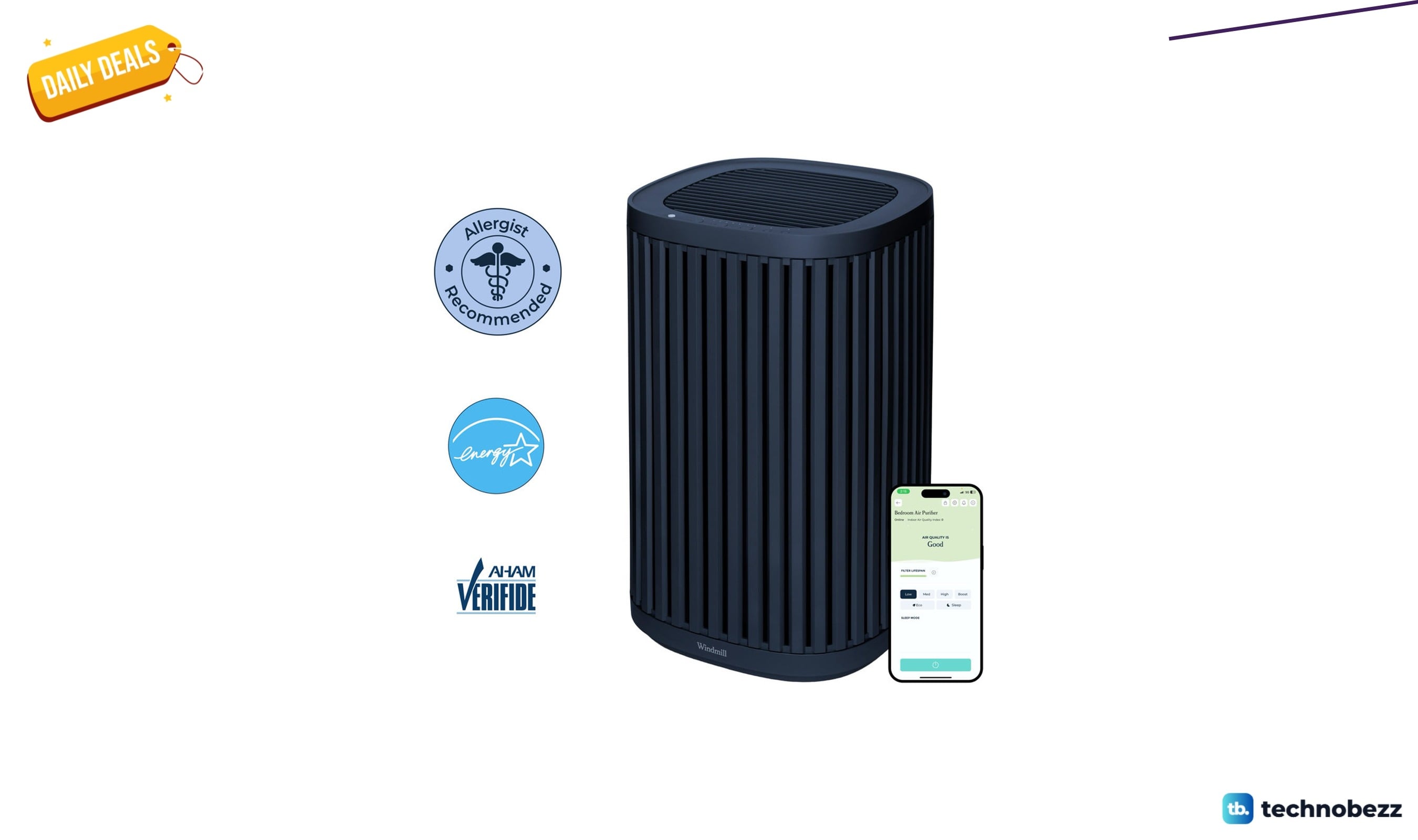 Windmill Air Purifier 3-in-1 for $199.00 at Wayfair