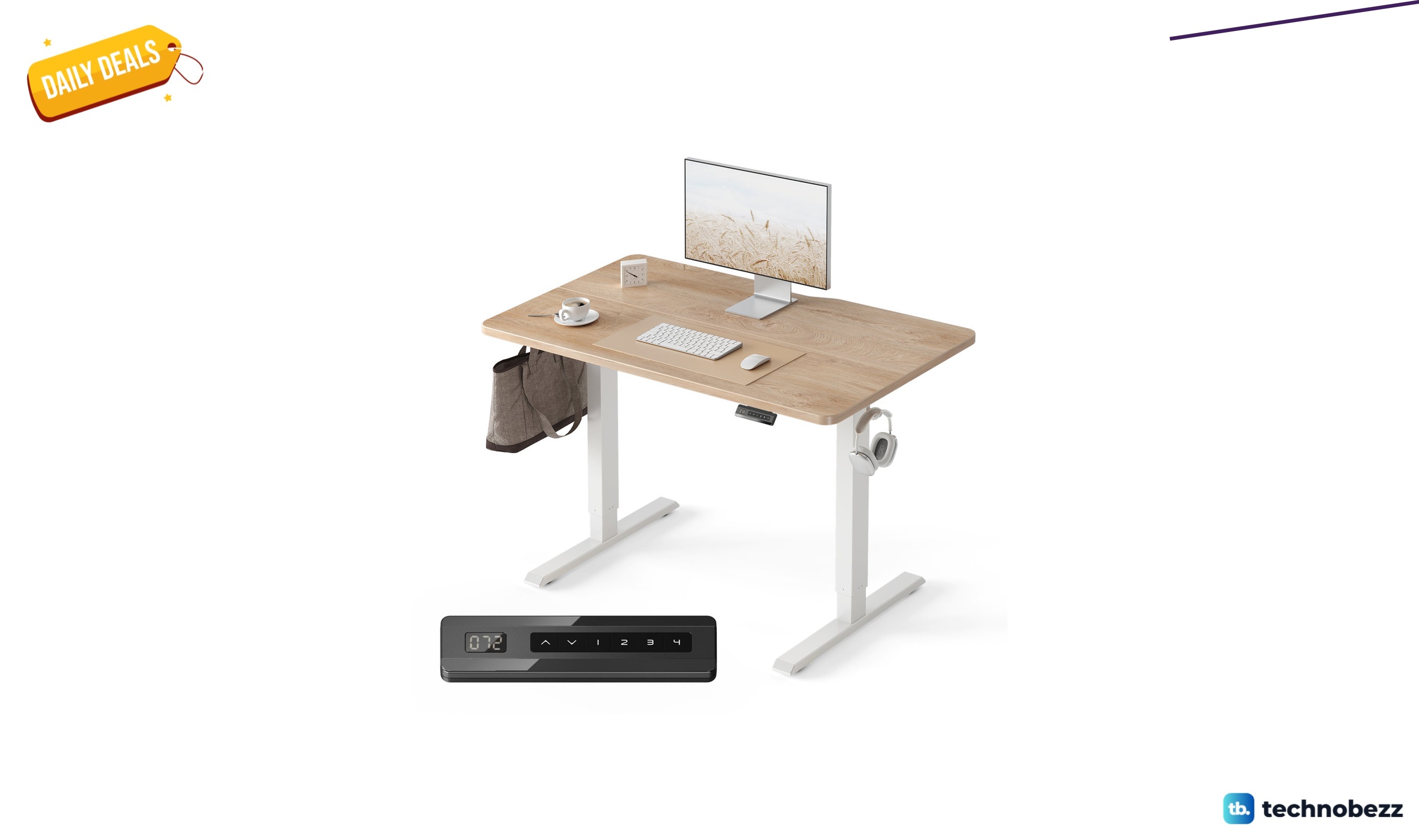 Inbox Zero electric sit-stand desk for $102.99 at Wayfair