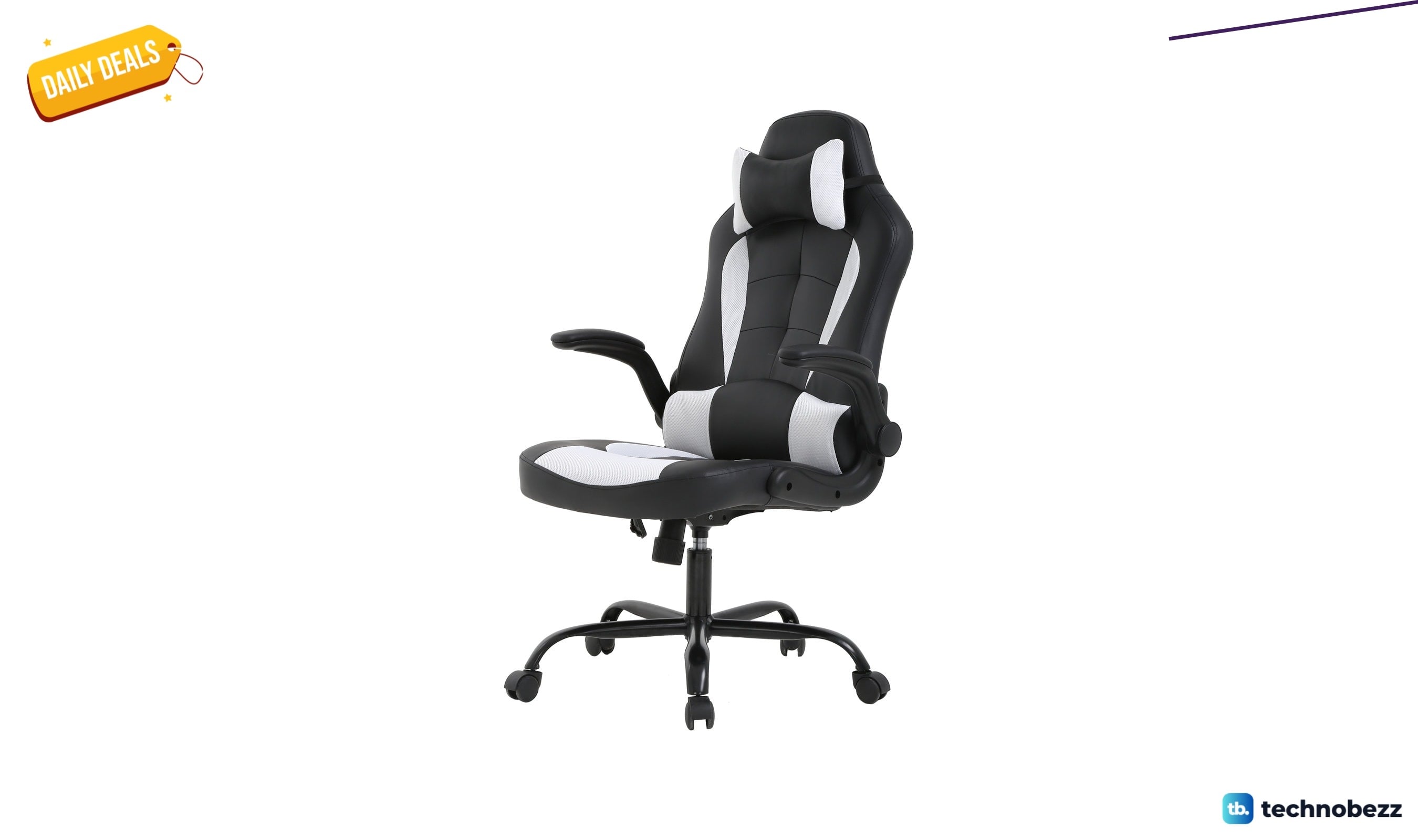 Inbox Zero height-adjustable gaming chair for $122.99 at Wayfair