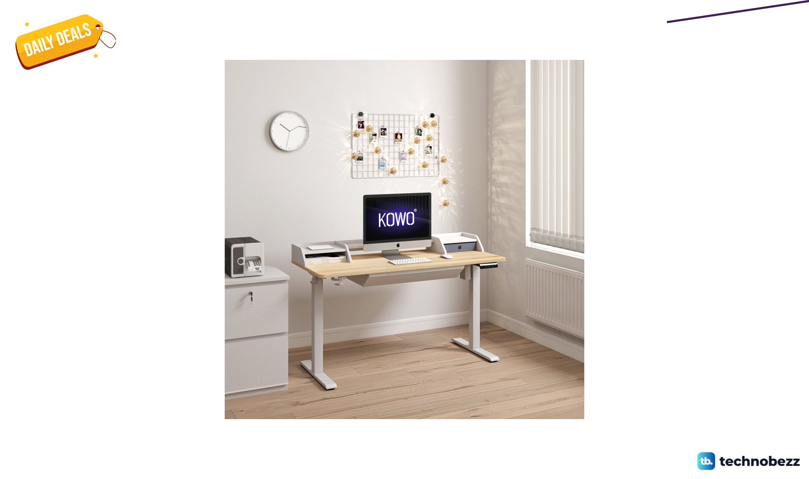 Inbox Zero Larreon electric standing desk for $309.99 at Wayfair