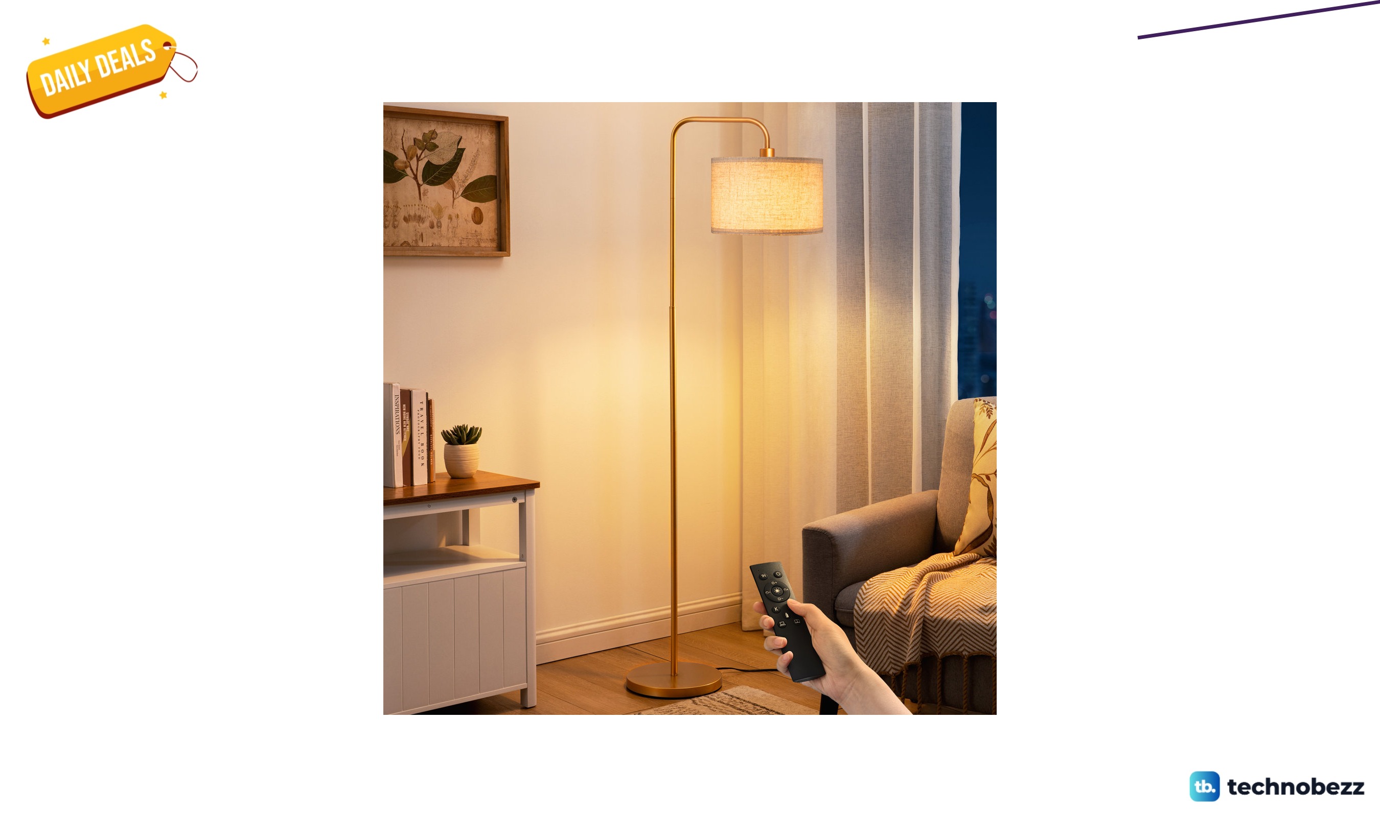 Willa Arlo Interiors Ellingsworth arched floor lamp with remote control for $58.99 at Wayfair