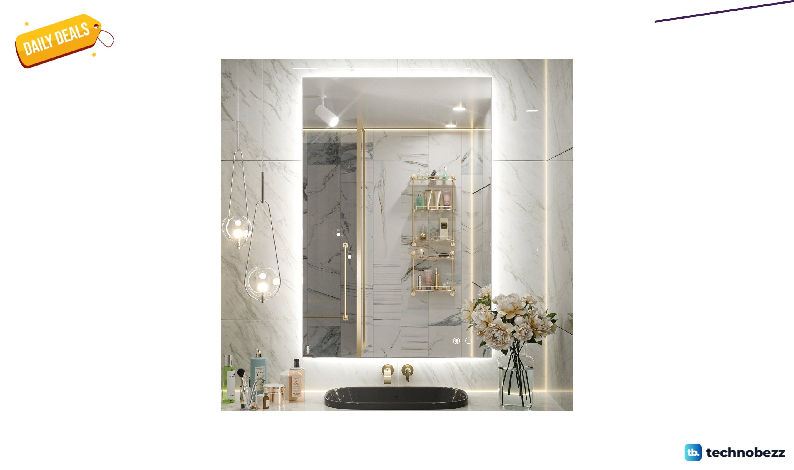 Orren Ellis Adorna dimmable backlit LED vanity mirror with anti-fog for $149.99 at Wayfair
