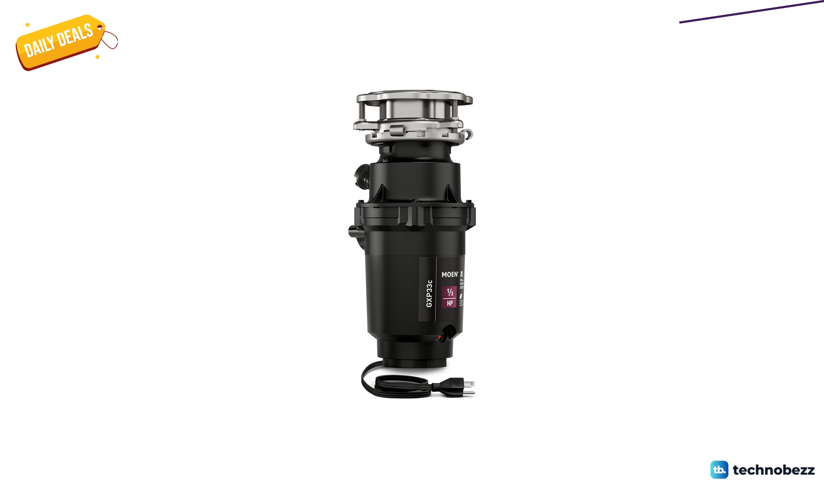 Moen Lite GX PRO Series one-third horsepower continuous feed garbage disposal for $99.99 at Wayfair