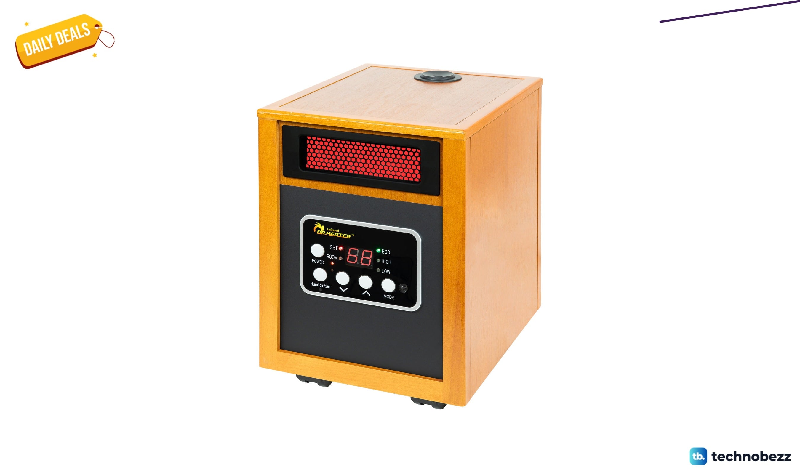 Dr. Infrared Heater DR-968H portable space heater with humidifier for $147.99 at Wayfair