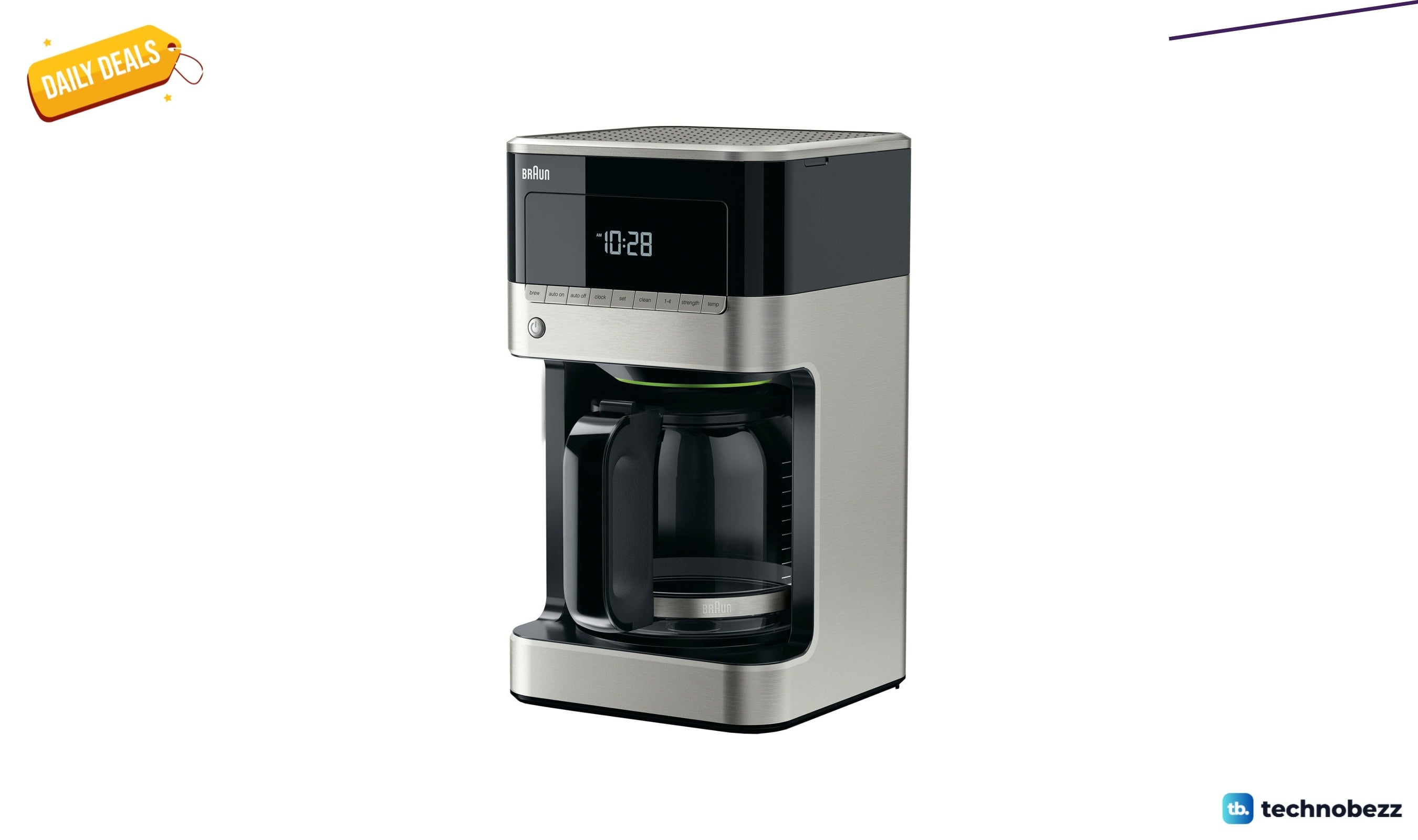 Braun BrewSense 12-cup drip coffee maker for $99.95 at Wayfair