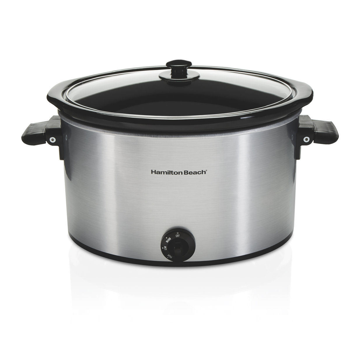 Hamilton Beach 10-quart slow cooker with folding handles 