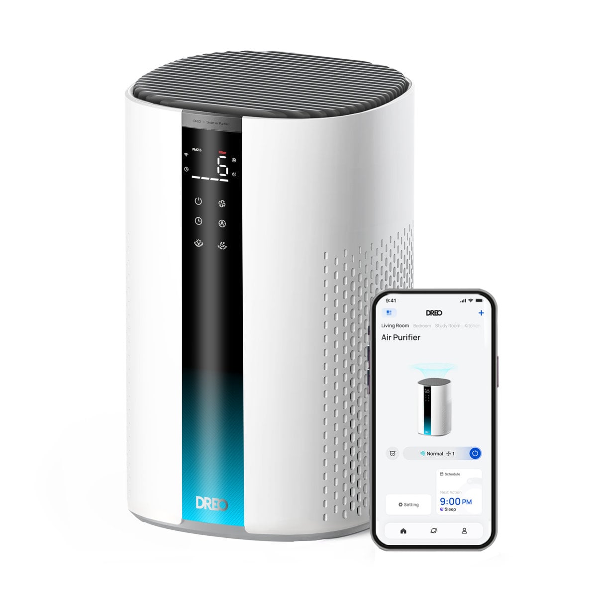 Dreo smart air purifier with H13 HEPA filter 