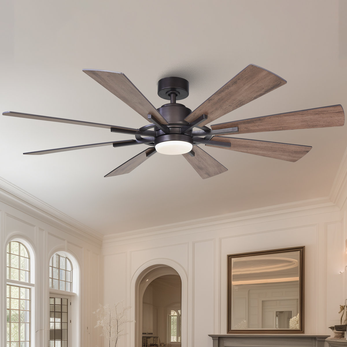 Steelside Lisa 60-inch windmill ceiling fan with LED light Oil Rubbed Bronze