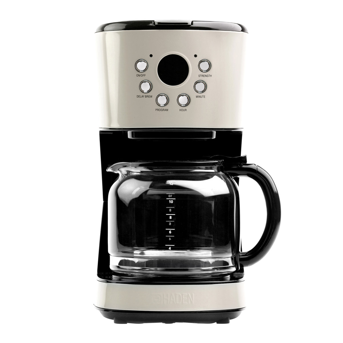 HADEN 12-cup programmable drip coffee maker Putty