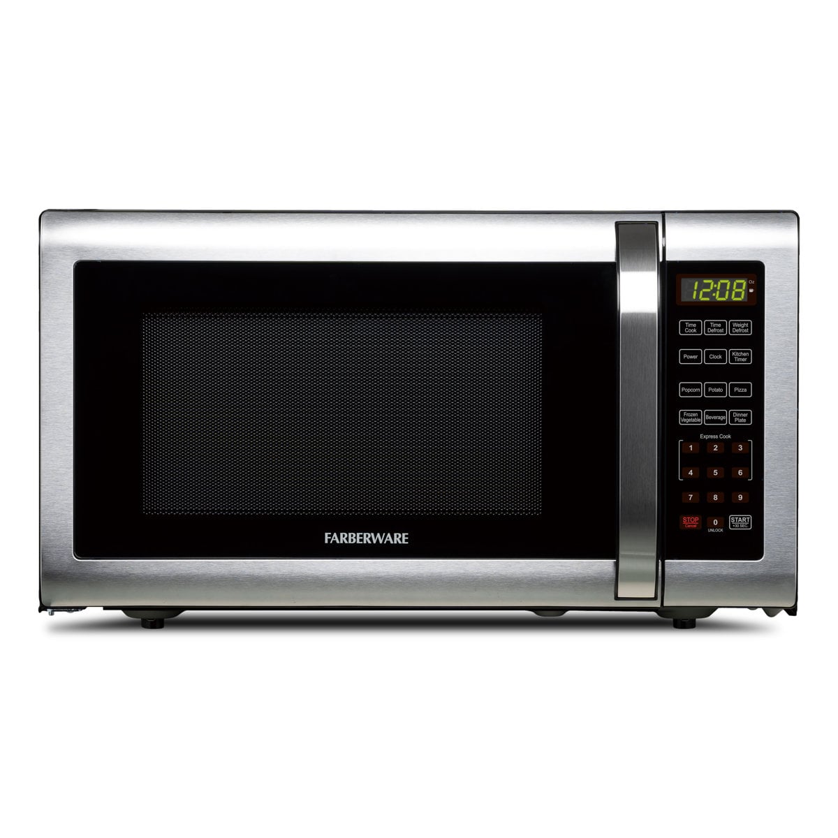 Farberware 1.6-cubic-foot brushed stainless microwave 