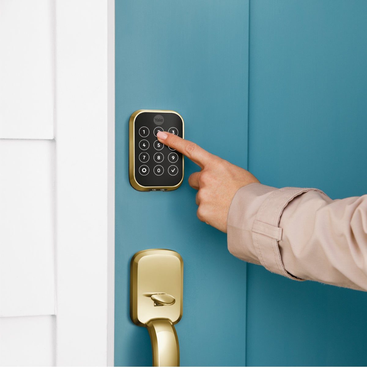Yale Assure Lock 2 Touch fingerprint smart lock Lifetime Brass, Bluetooth