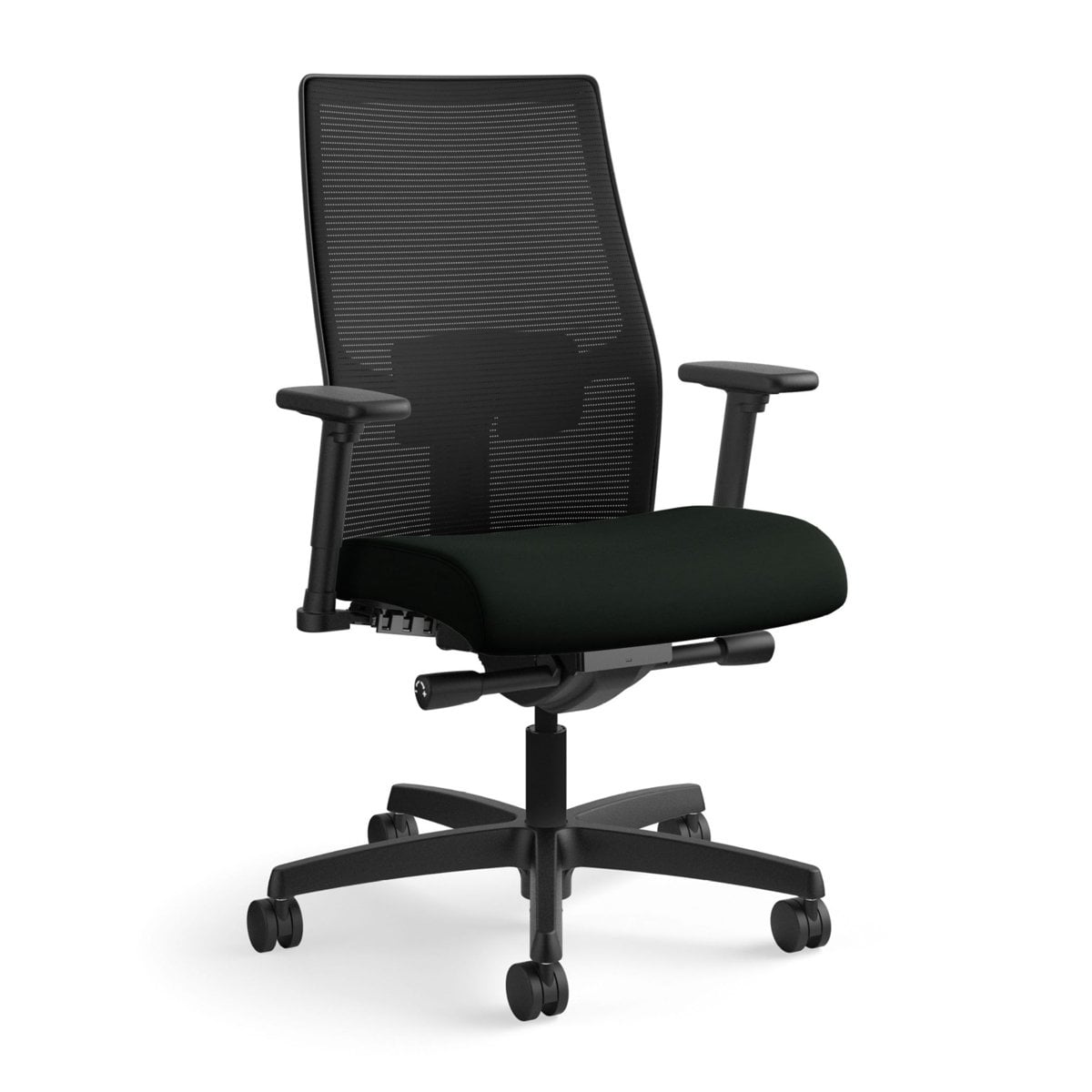 HON Ignition 2.0 mid-back task chair Advanced Tilt, Black, Black