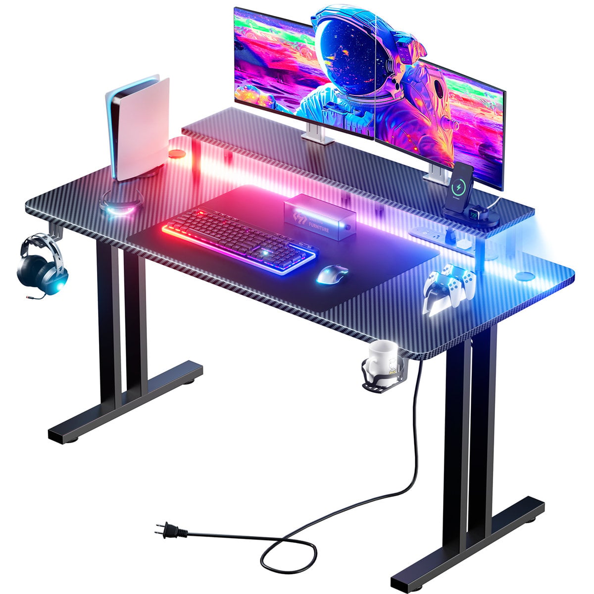 Inbox Zero 47-inch gaming desk 29" H x 47" W x 24" D