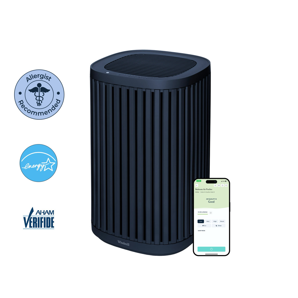Windmill Air Purifier 3-in-1 Navy
