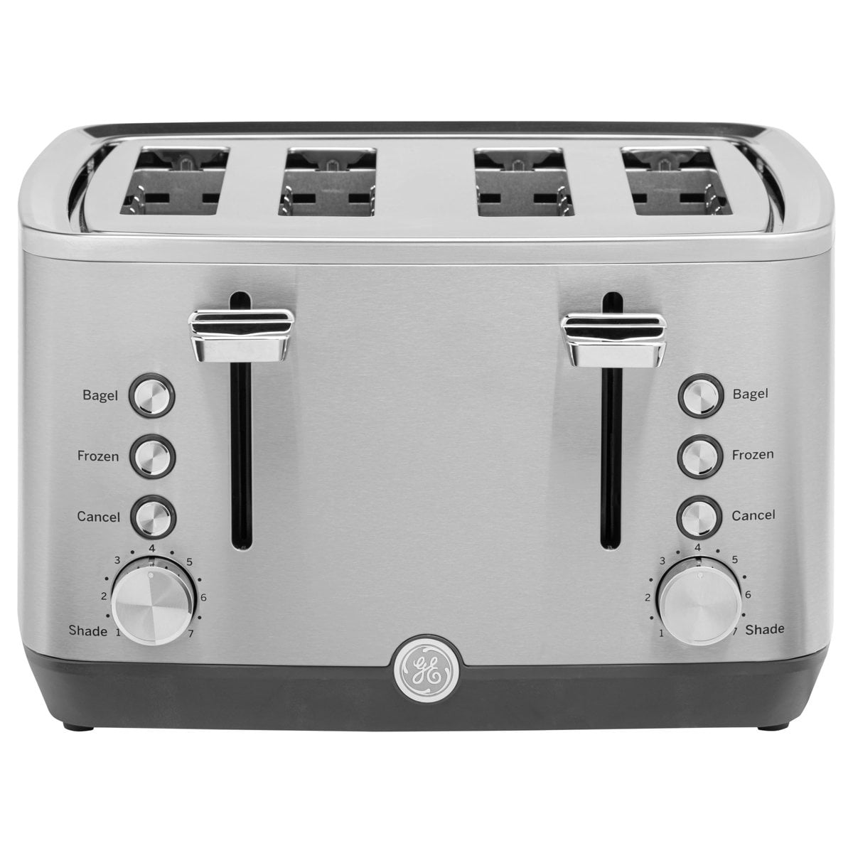 GE stainless steel 4-slice toaster Stainless Steel