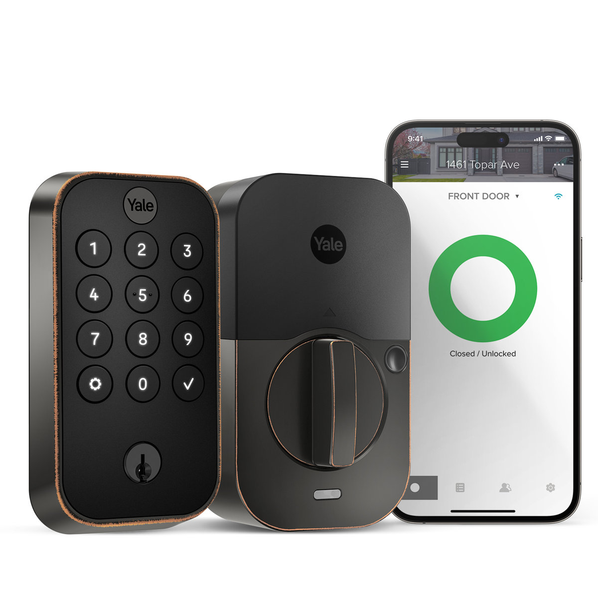 Yale Assure Lock 2 keyed Wi-Fi smart lock Oil Rubbed Bronze